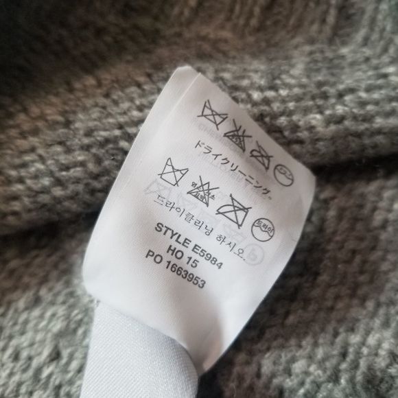 J Crew Wool Blend Oversized Pullover Grey Tunic Sweater Size XS - Picture 4 of 6